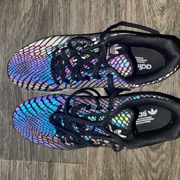 Adidas men zx flux sneakers with unique reflective detail - Picture 1 of 4